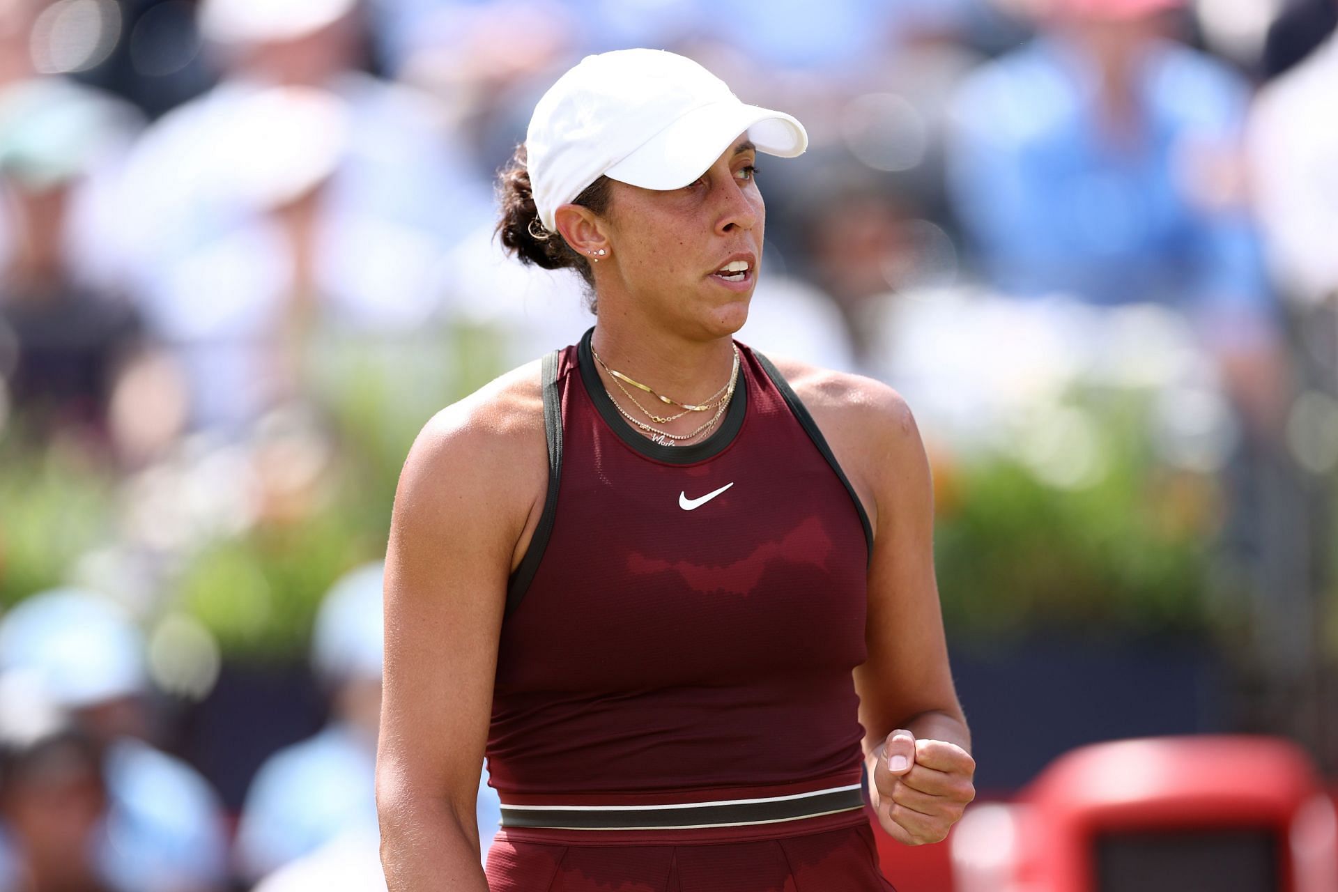 Madison Keys at the 2025 HSBC Championships (Source: Getty)